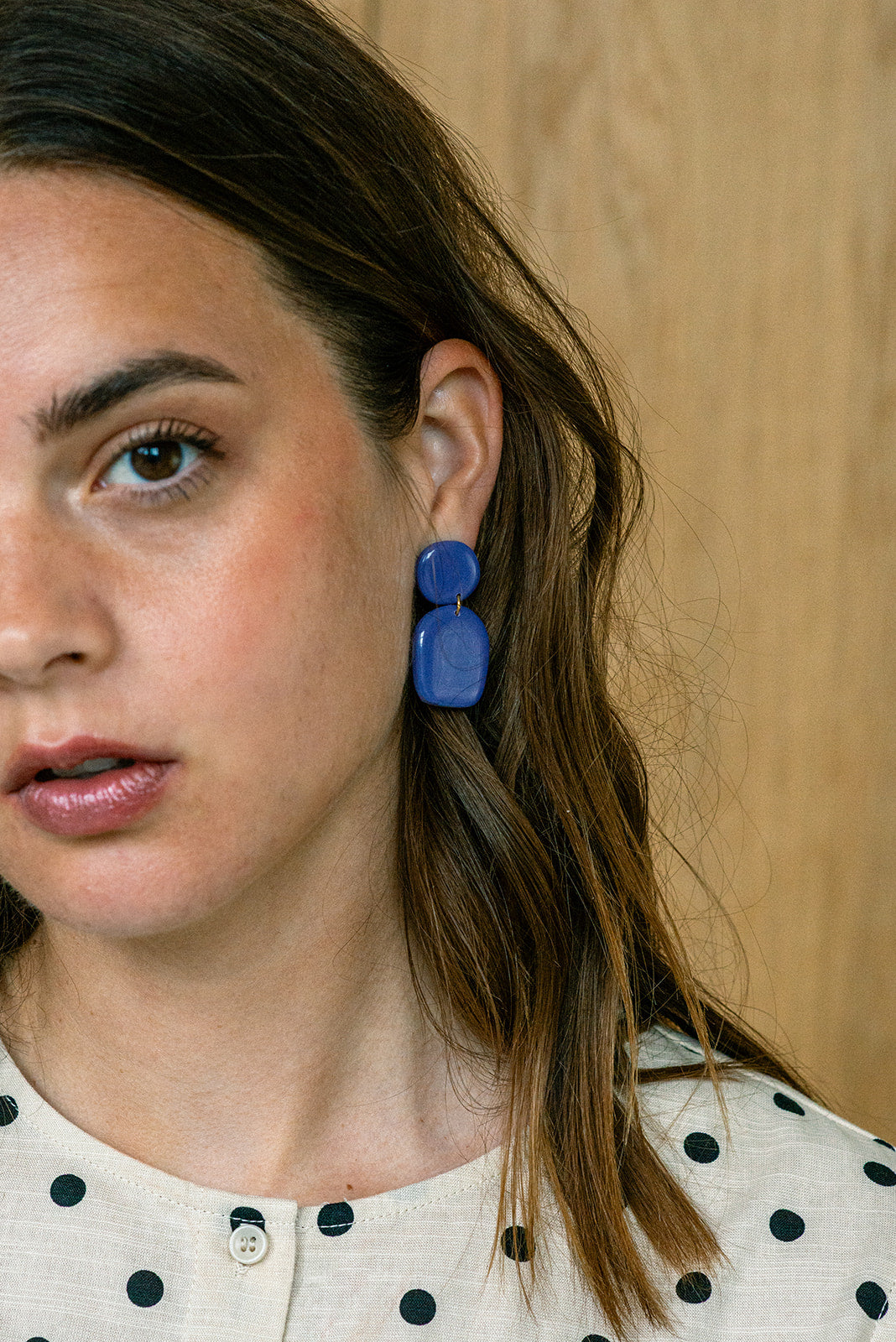 Earrings Nina - Blueberry