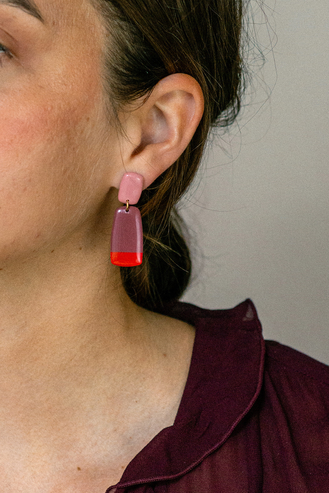 Earrings Juna - Bloom / Mauve / Sunset