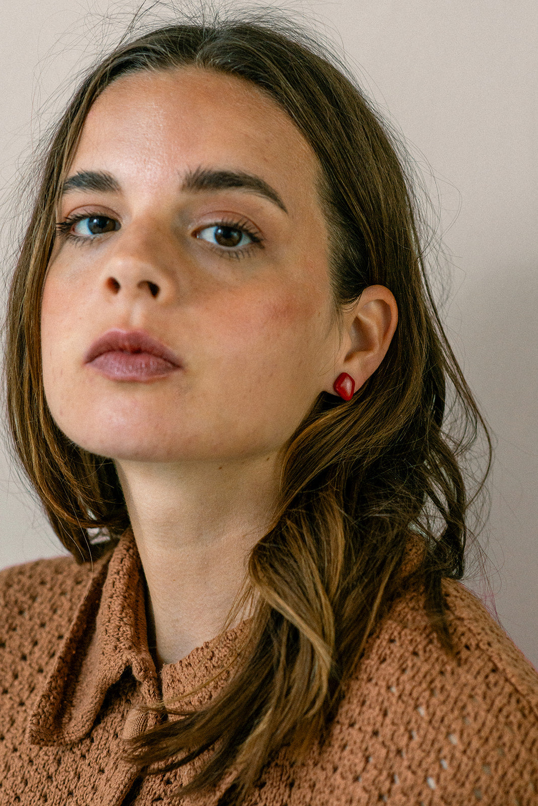 Earrings Liva - Red