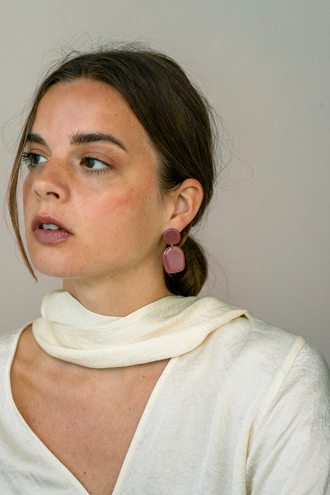Earrings Nina - Mauve