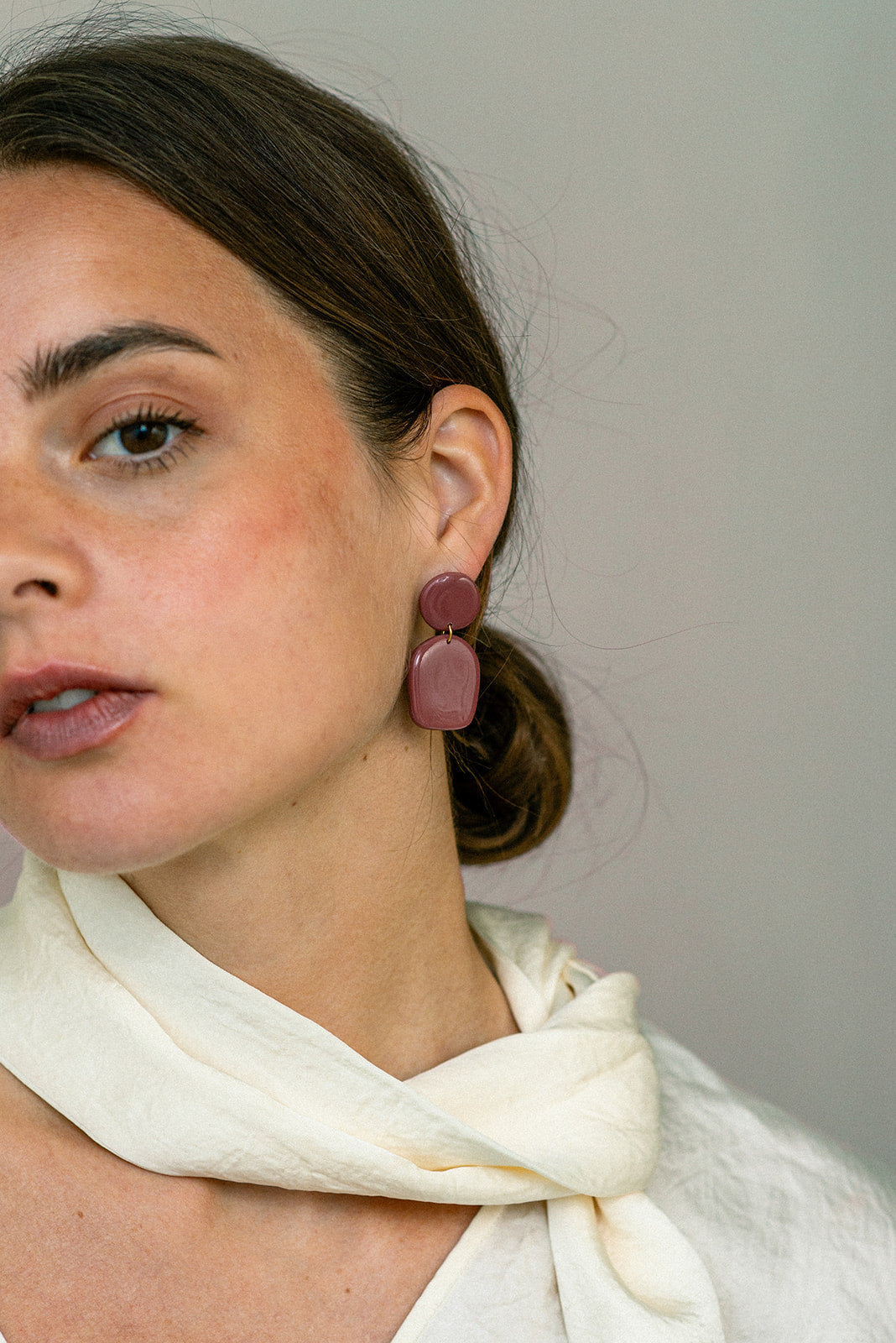 Earrings Nina - Mauve