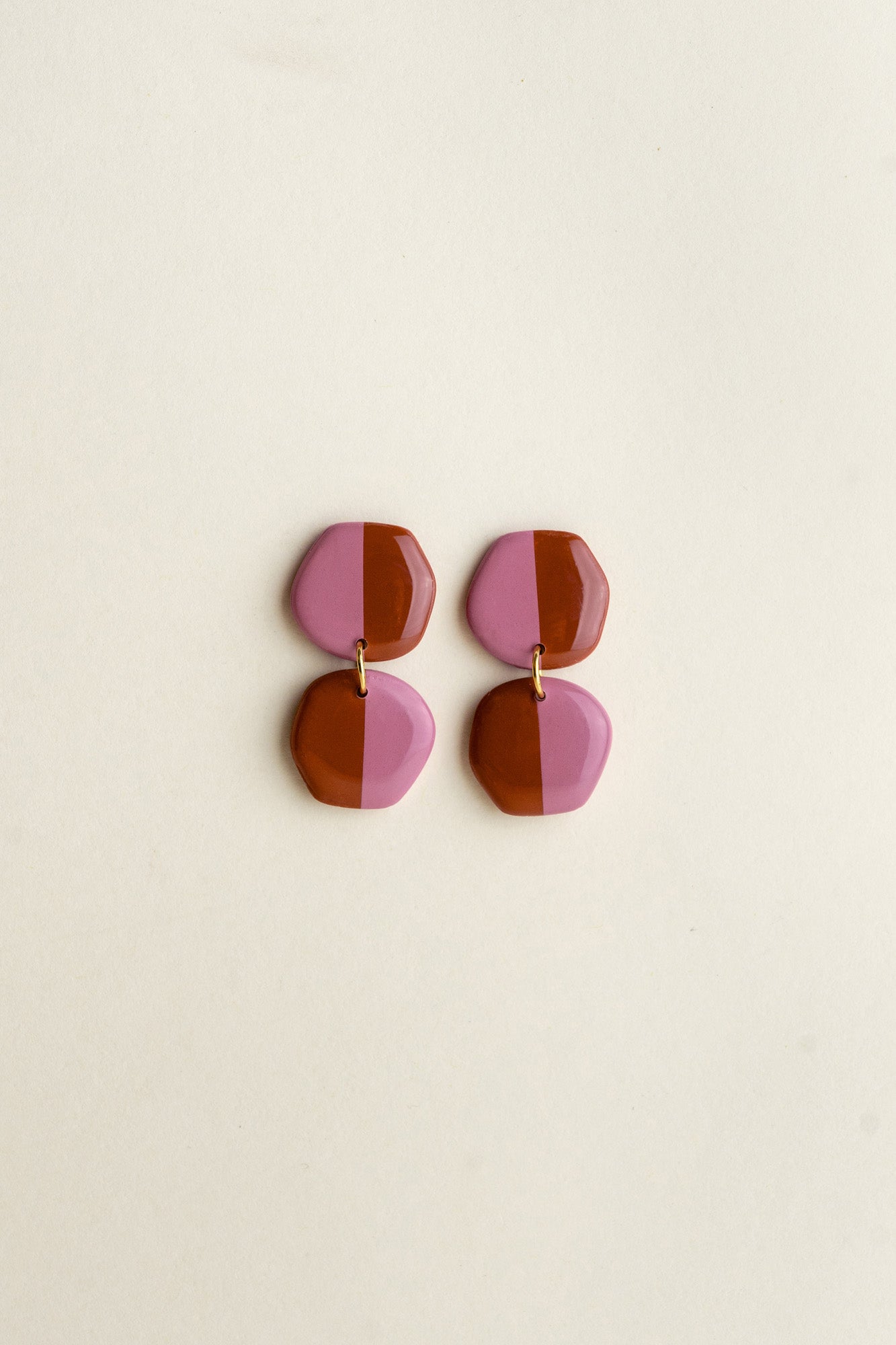 Earrings Doris - Rose / Caramel