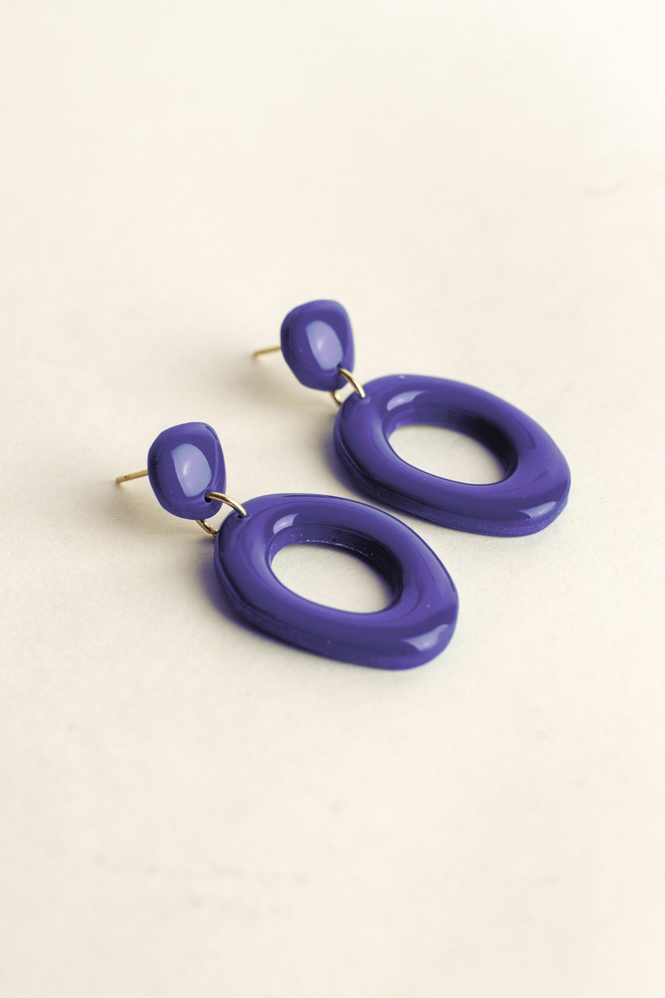 Earrings Elin - Blueberry