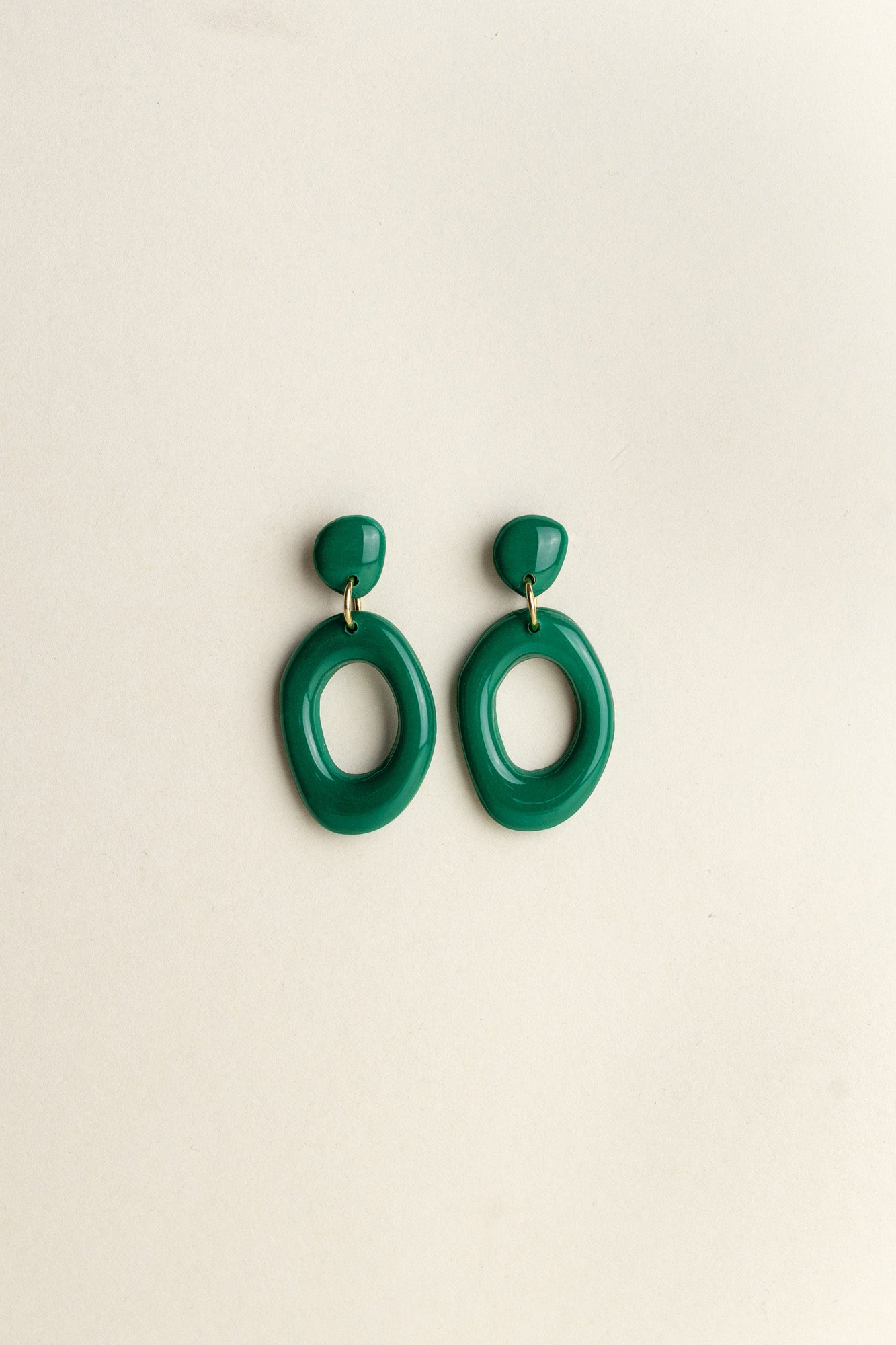 Earrings Elin - Emerald
