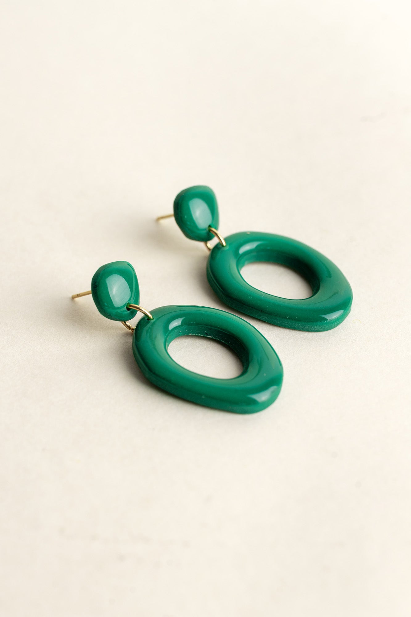 Earrings Elin - Emerald