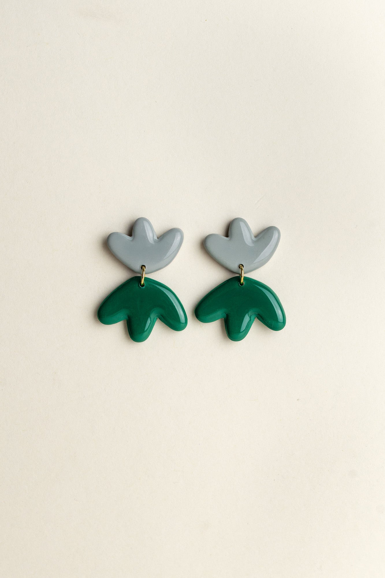 Earrings Frances - Sea / Emerald