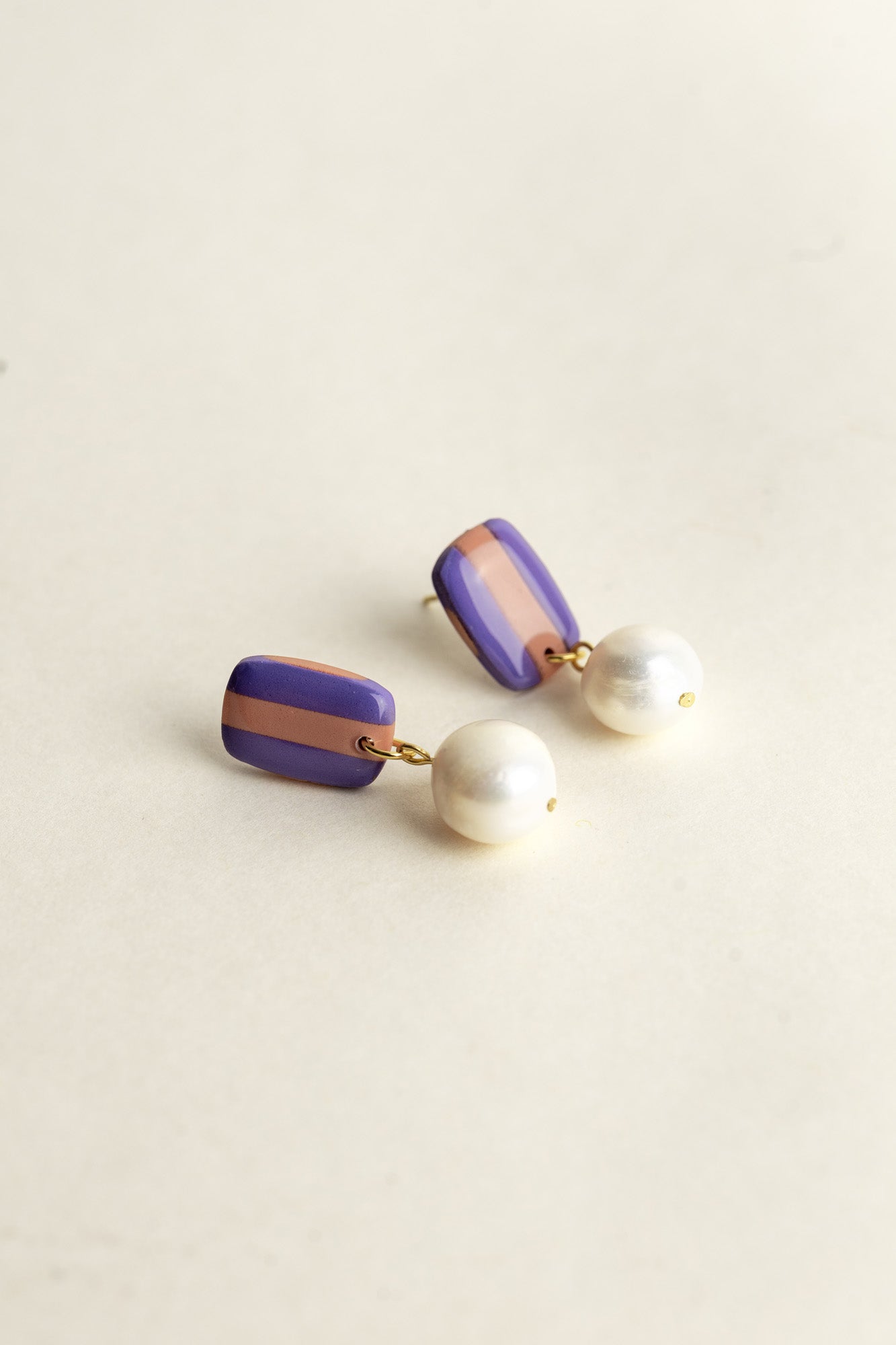 Earrings Isabella - Blueberry / Guave