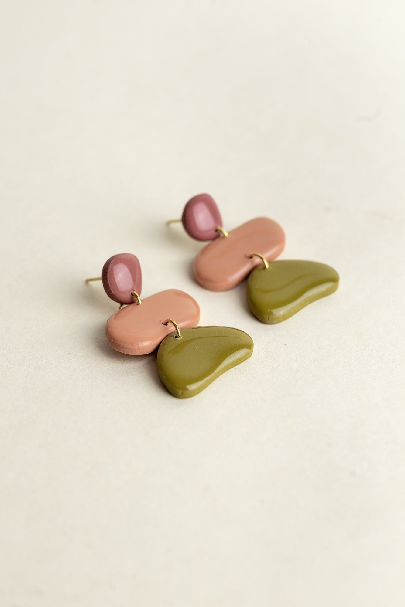 Earrings Jolene - Mauve / Guave / Moss