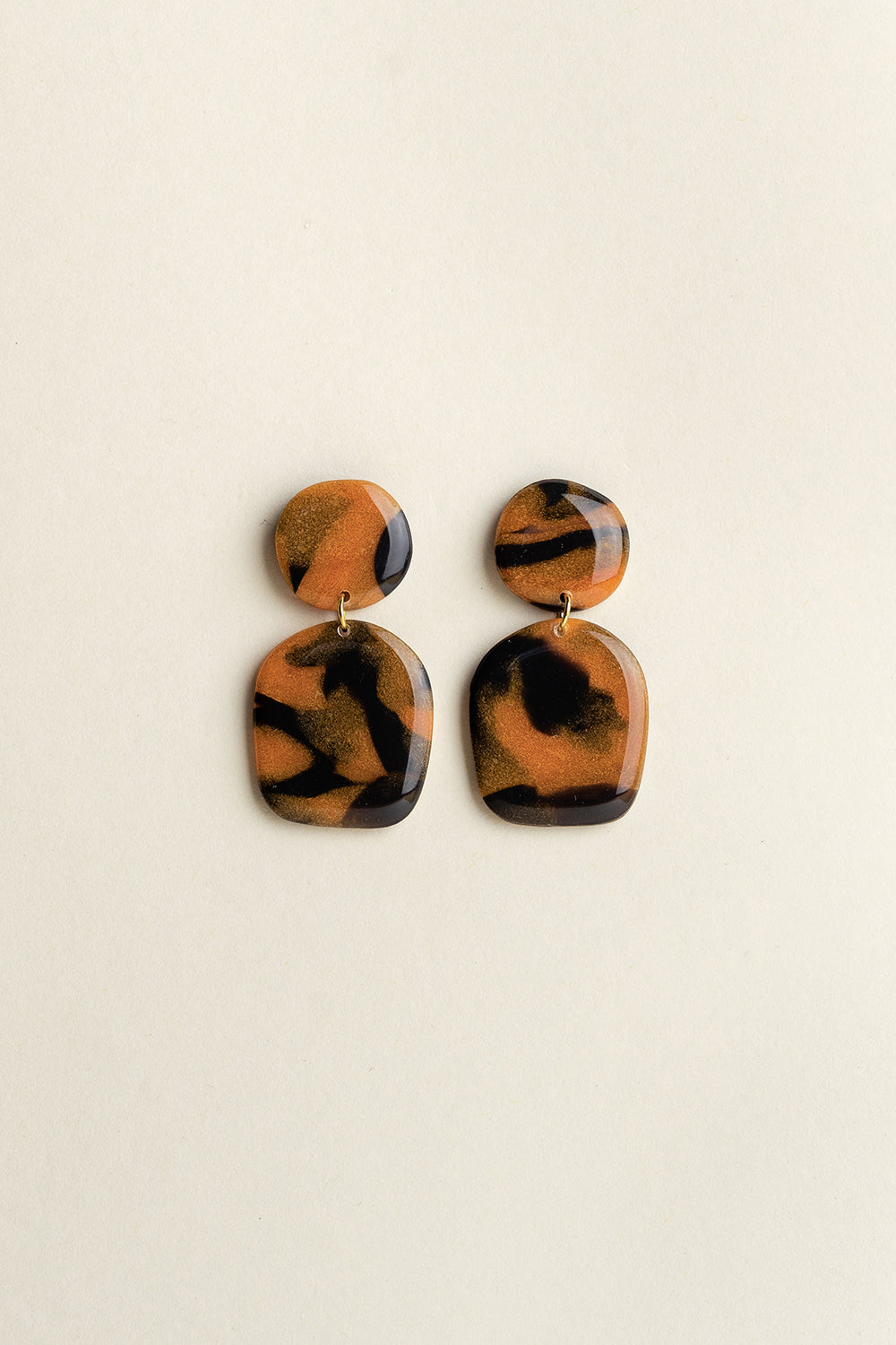 Earrings Nina - Tortoise Amber