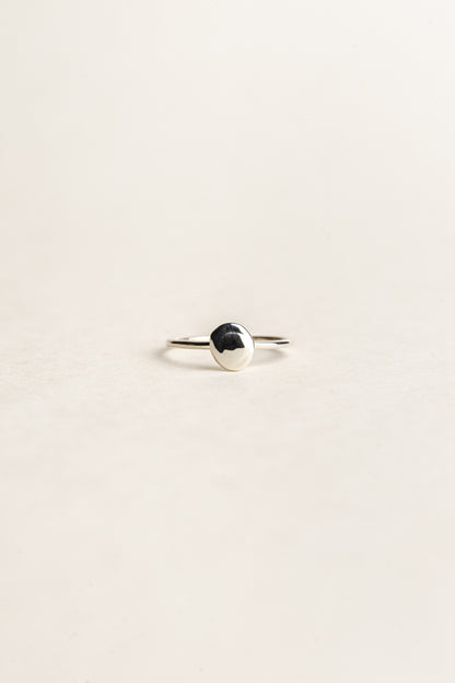 Organische Ring Pebble - 925 zilver