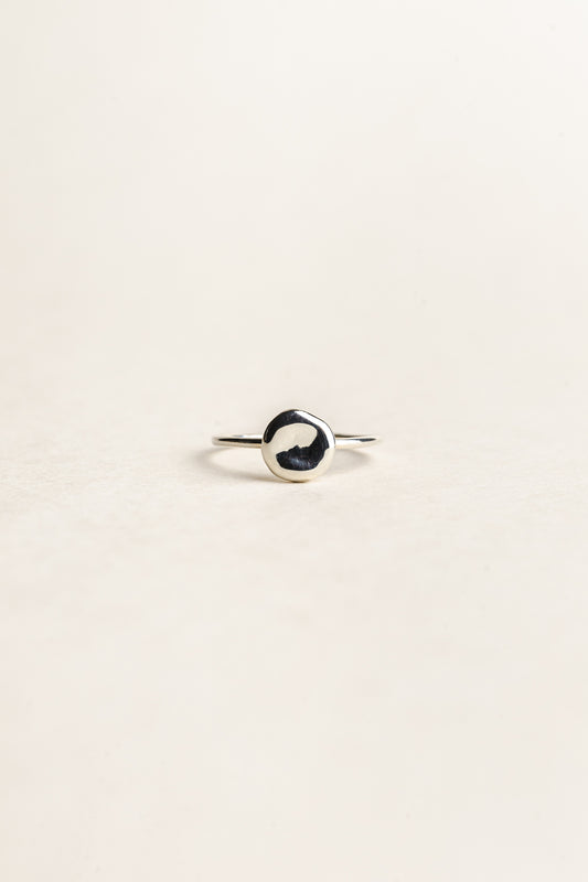 Organic Ring Pebble - 925 silver