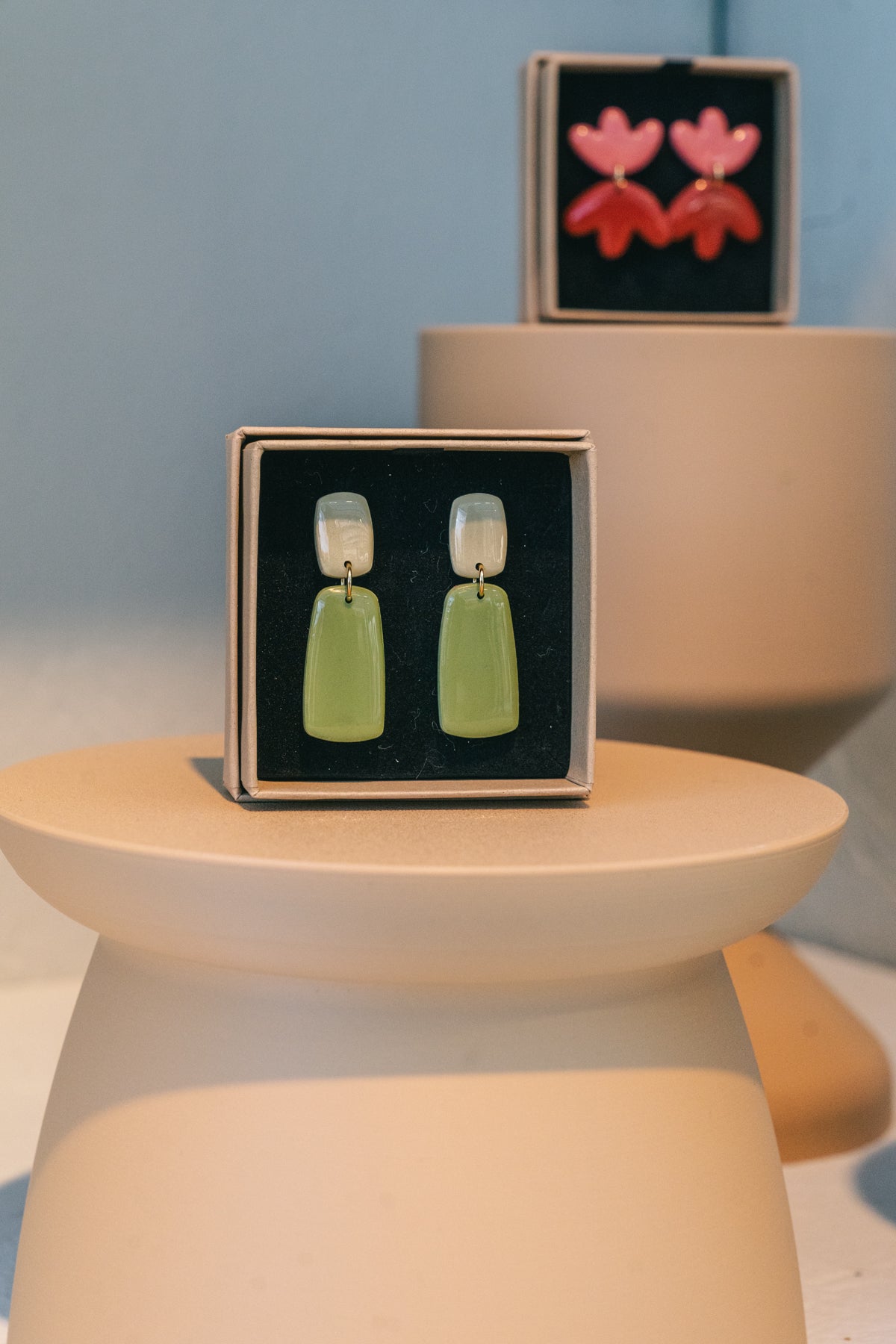 Earrings Juna - Sage / Sand