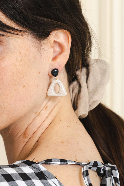 Earrings Nova - Speckle / Anthracite