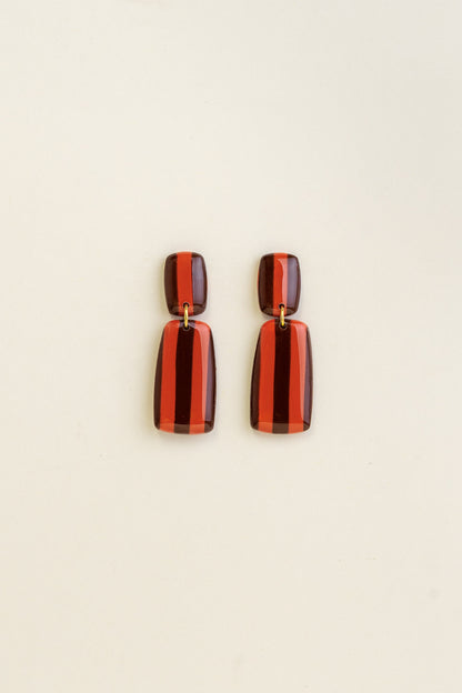 Earrings Julia - Brown / Sunset