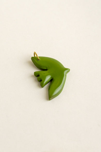 Bird Pendant Paloma - Olive