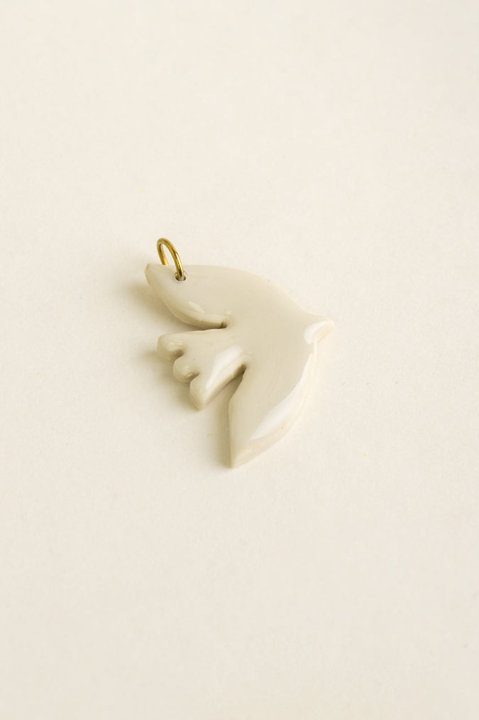 Bird Pendant Paloma - Ivory