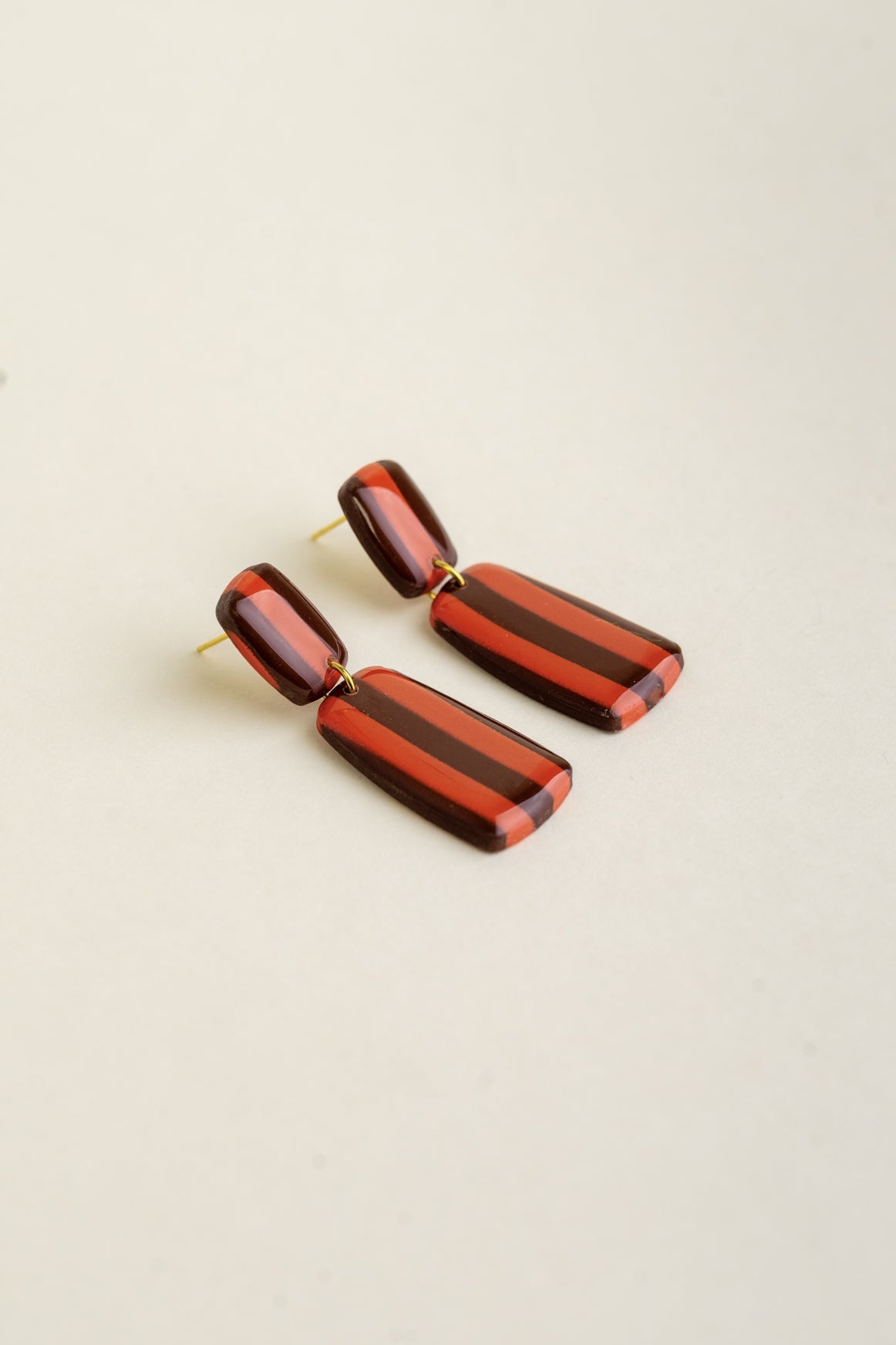Earrings Julia - Brown / Sunset