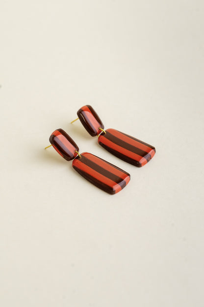 Earrings Julia - Brown / Sunset