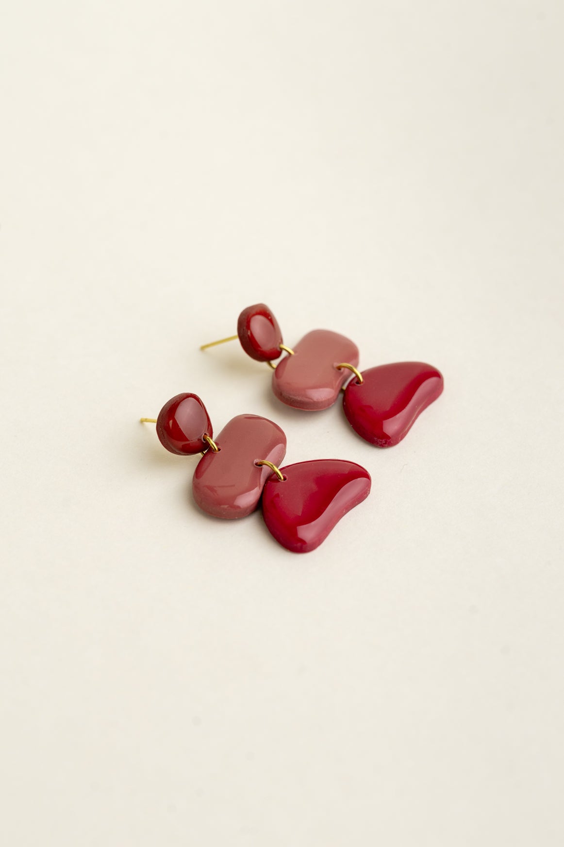 Earrings Jolene - Burgundy / Rosewood / Cherry