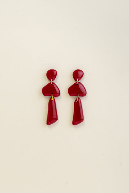 Earrings Luna - Cherry