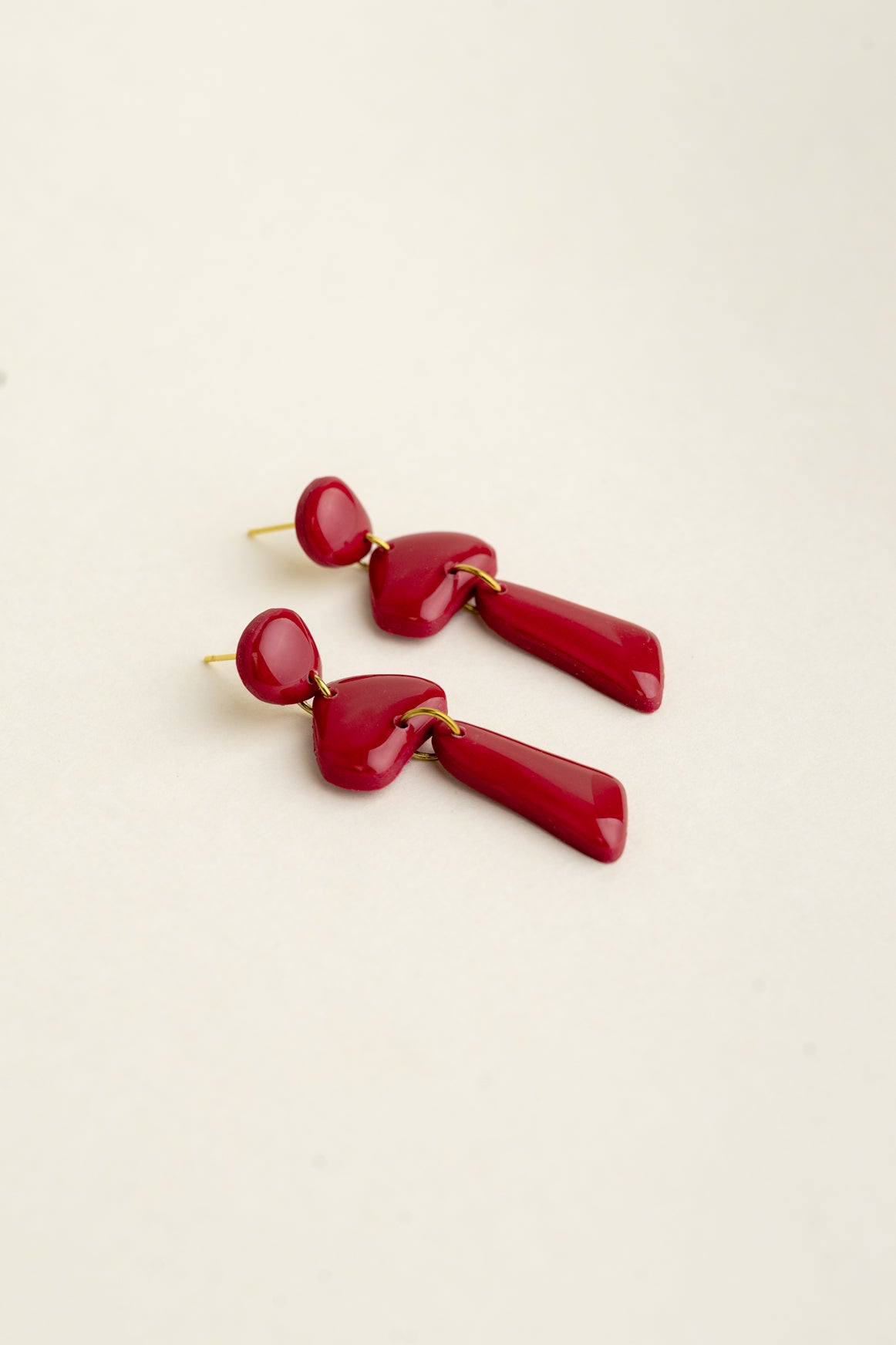 Earrings Luna - Cherry