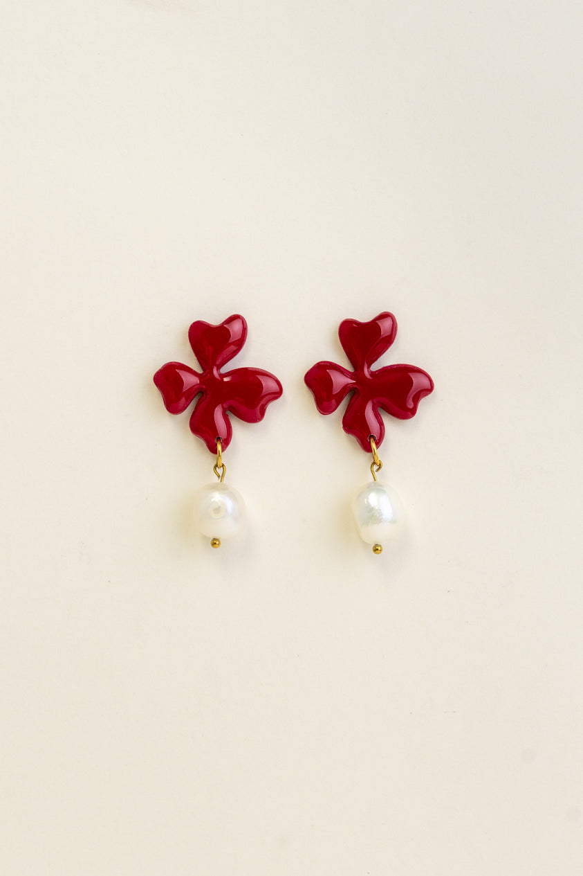 Earrings Rosa - Cherry