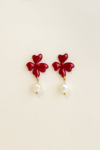 Earrings Rosa - Cherry