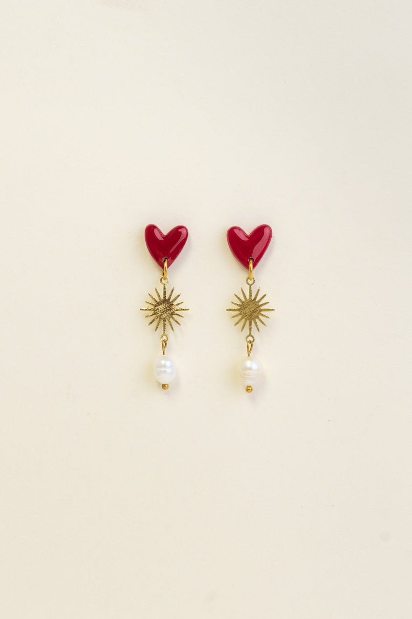 Earrings Valerie - Cherry