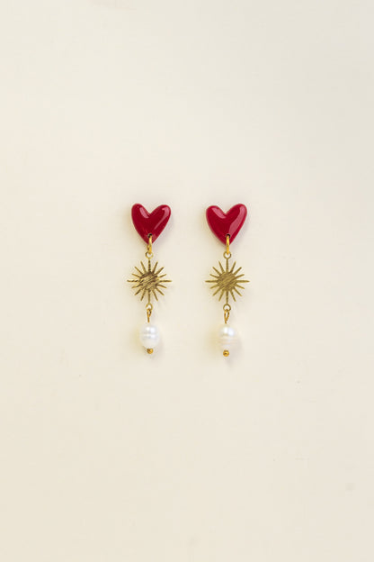 Earrings Valerie - Cherry