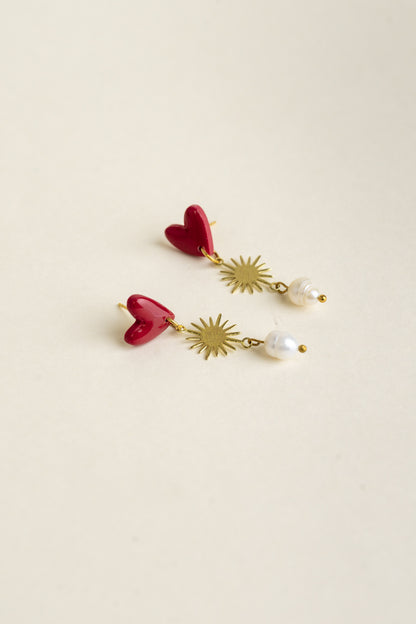 Earrings Valerie - Cherry