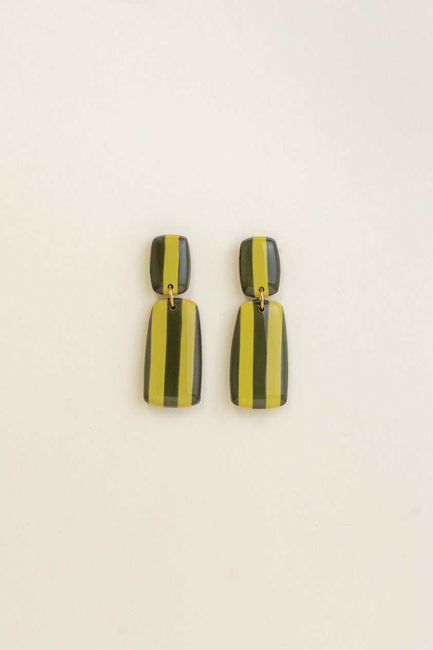 Earrings Julia - Forest / Lime