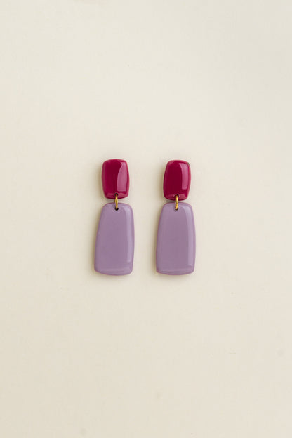 Earrings Juna - Berry / Lavender