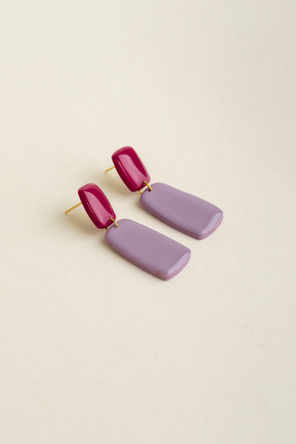 Earrings Juna - Berry / Lavender
