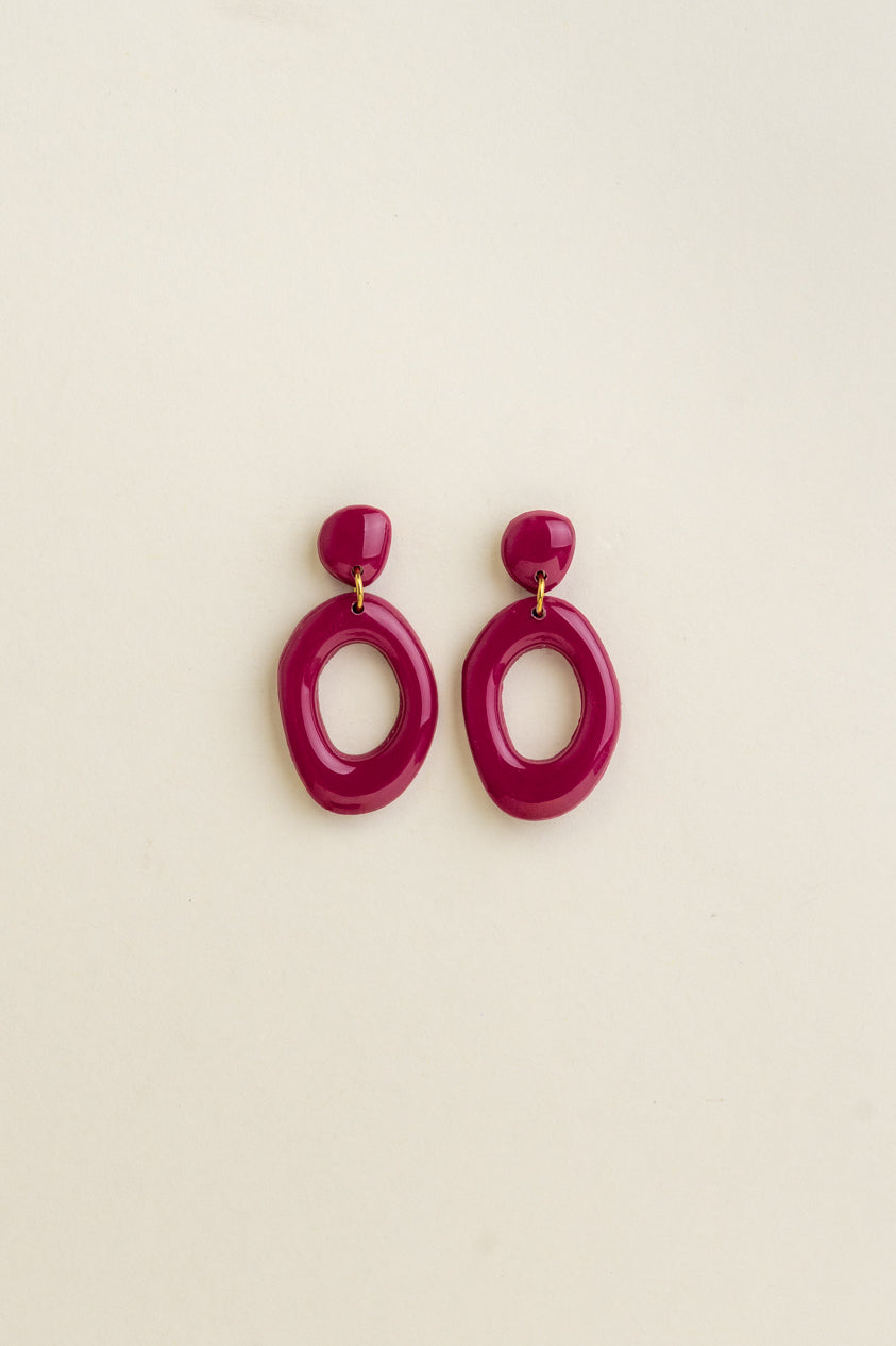 Earrings Elin - Berry