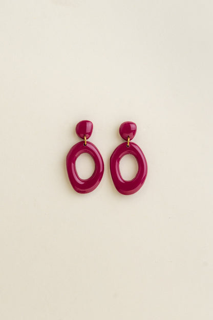 Earrings Elin - Berry