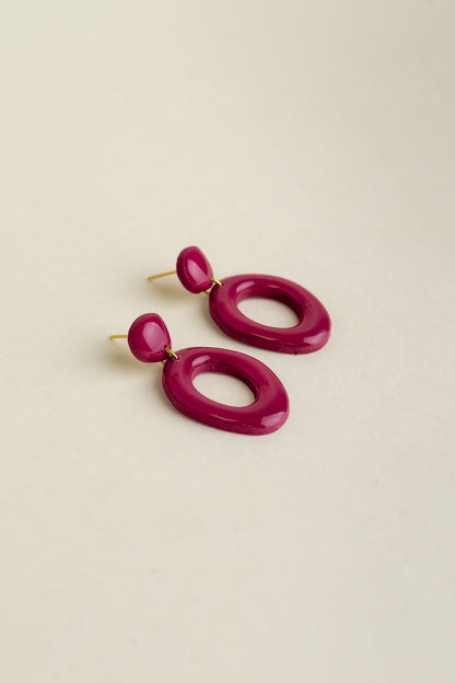 Earrings Elin - Berry