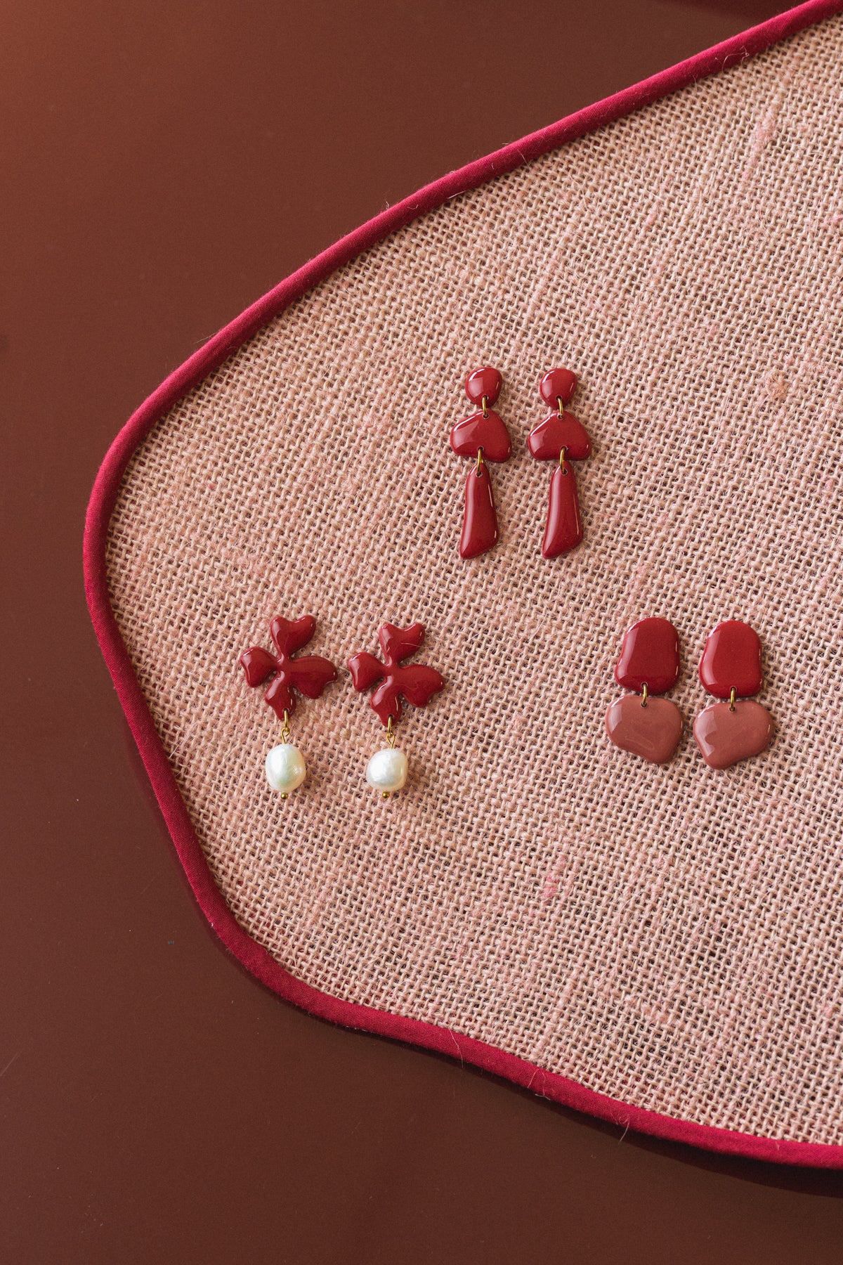 Earrings Rosa - Cherry