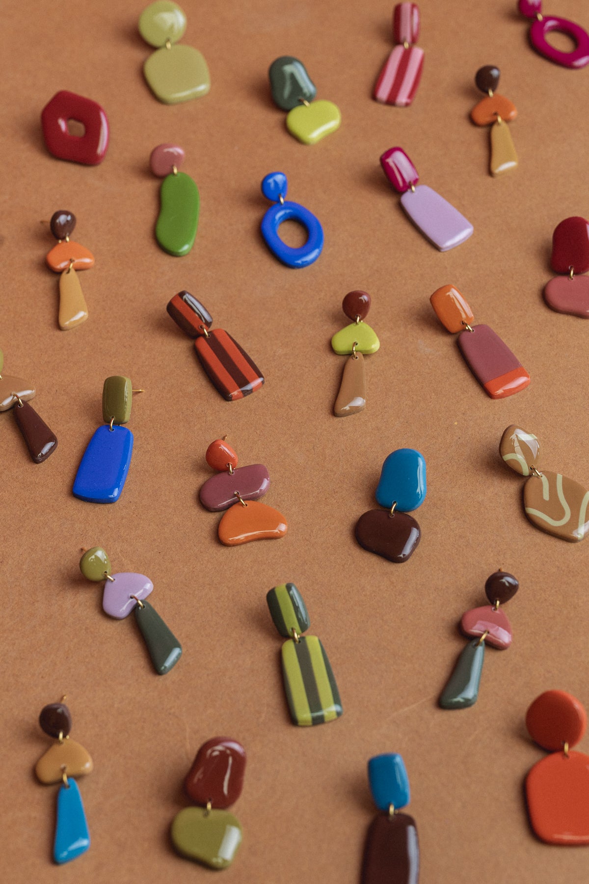 Earrings Jolene - Sunset / Mauve / Tangerine