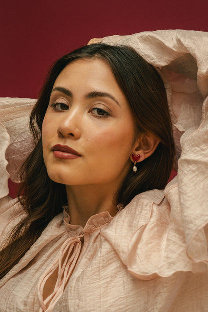 Earrings Vera - Cherry