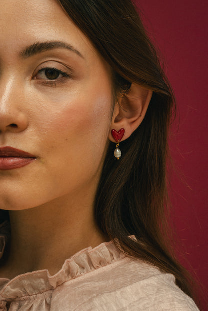 Earrings Vera - Cherry