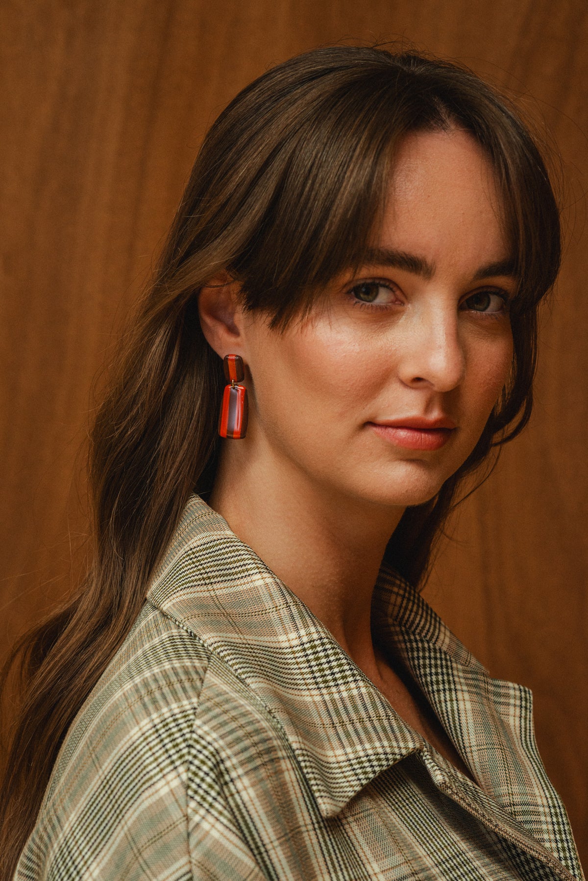 Earrings Julia - Brown / Sunset