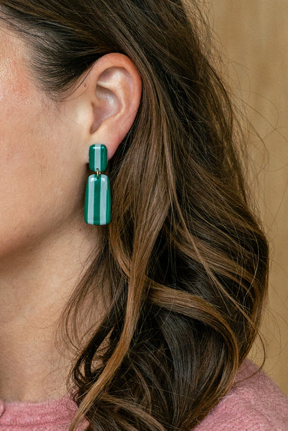 Earrings Julia - Emerald / Sea