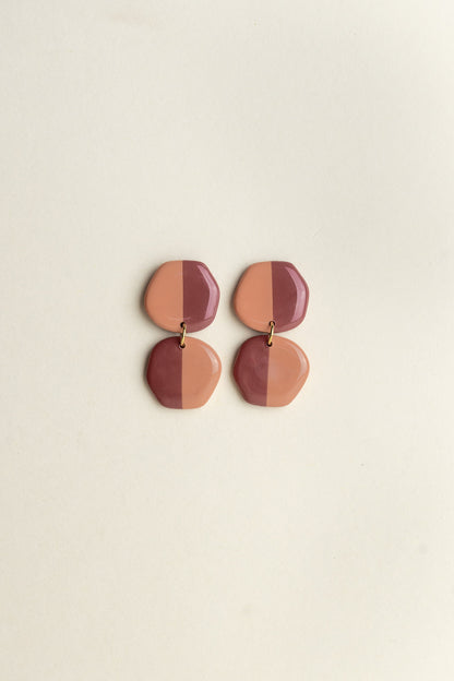 Earrings Doris - Guave / Mauve