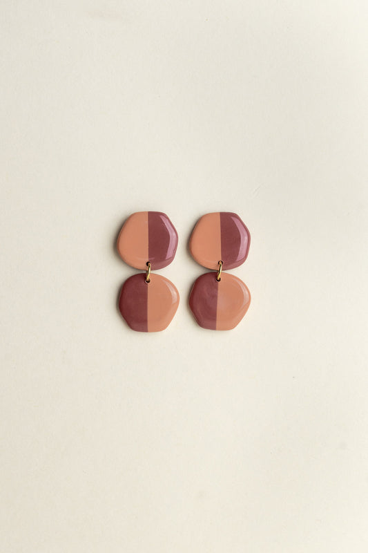 Earrings Doris - Guave / Mauve