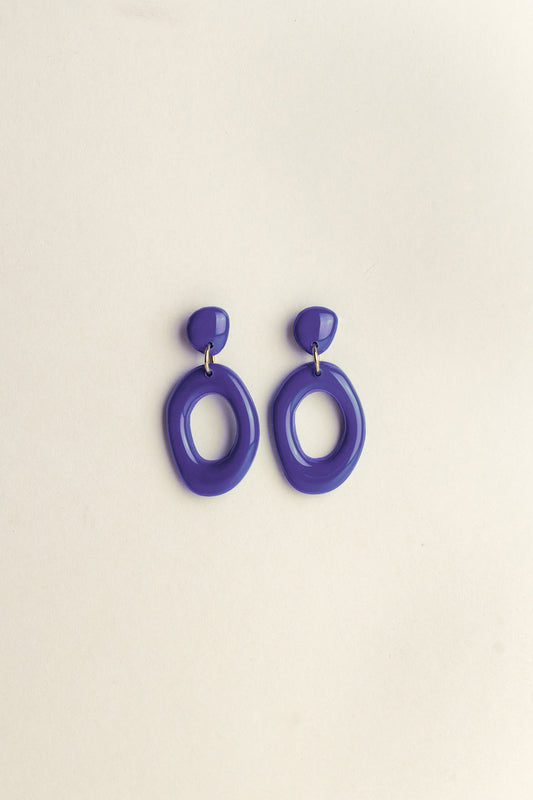 Earrings Elin - Blueberry