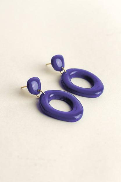 Earrings Elin - Blueberry