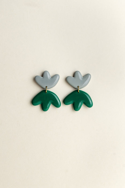 Earrings Frances - Sea / Emerald
