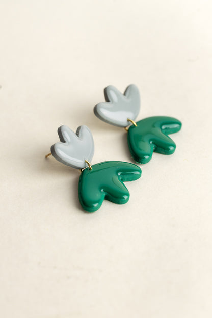 Earrings Frances - Sea / Emerald