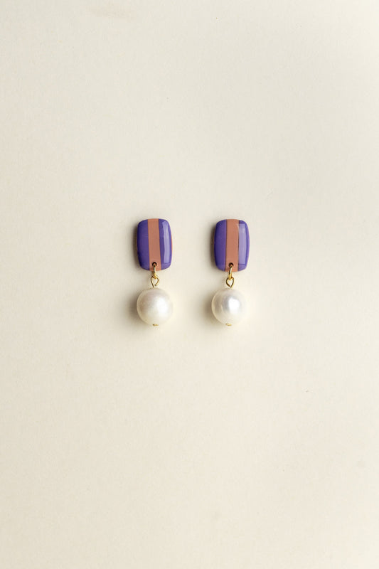 Earrings Isabella - Blueberry / Guave