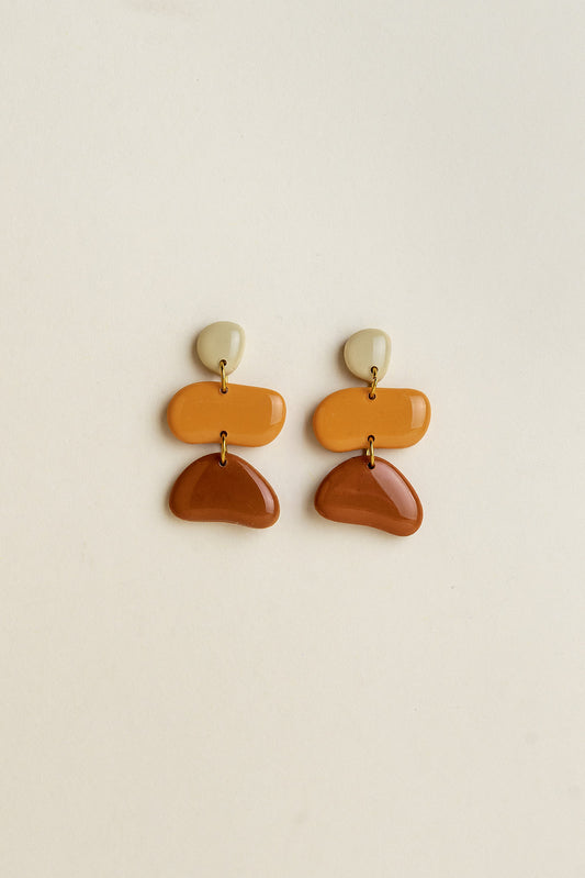 Earrings Jolene - Sand / Marigold / Amber